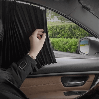 Pack of 4 Magnetic Car Sunshade Curtains for All Window Shapes