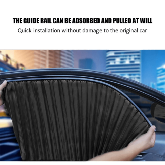 Pack of 4 Magnetic Car Sunshade Curtains for All Window Shapes Price in Pakistan | LAPTAB