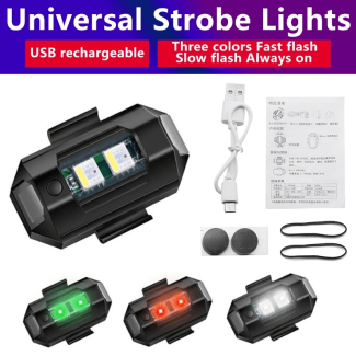2 Pcs Universal LED Bike Strobe Lights with 35 Modes and USB Charging Price in Pakistan | LAPTAB