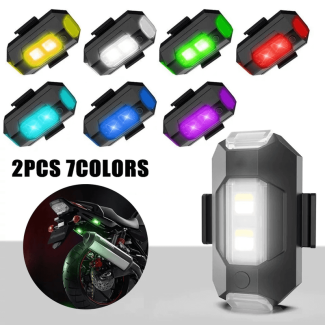 2 Pcs Universal LED Bike Strobe Lights with 35 Modes and USB Charging Price in Pakistan | LAPTAB