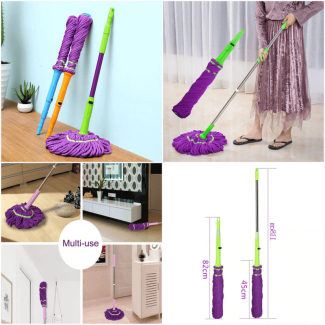 Telescopic Retractable Squeeze Dry Mop 