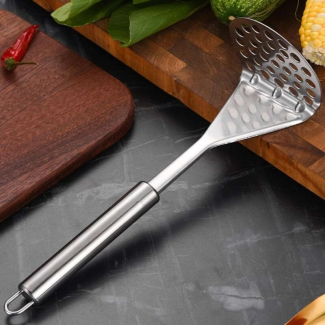 Stainless Steel Potato Mash Press - Effortless Mashing & Easy Storage