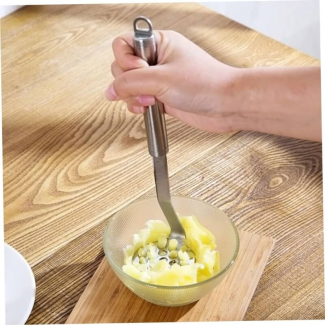 Stainless Steel Potato Mash Press - Effortless Mashing & Easy Storage Price in Pakistan | LAPTAB