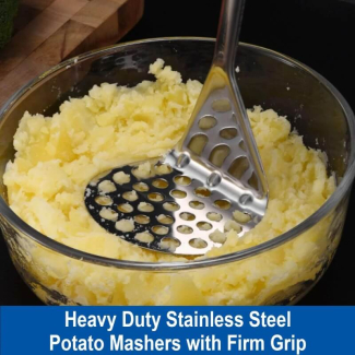 Stainless Steel Potato Mash Press - Effortless Mashing & Easy Storage Price in Pakistan | LAPTAB