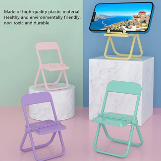 LAPTAB Mini Chair Cell Phone Stand - Foldable 4 Pack for Travel & Daily Use Price in Pakistan | LAPTAB