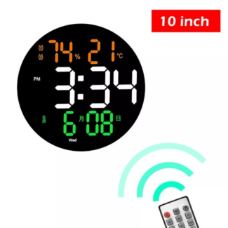 Elegant Digital Wall Clock with Temperature, Alarm, and Remote Control Price in Pakistan | LAPTAB