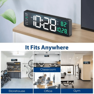 Elegant Large Digital Clock with Temperature, Alarm, and Remote Control Price in Pakistan | LAPTAB