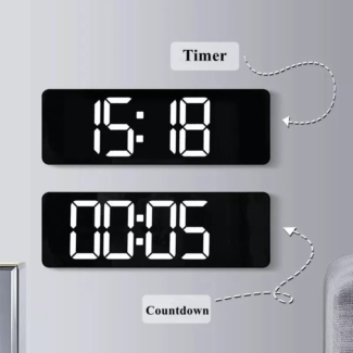 Elegant Large Digital Clock with Temperature, Alarm, and Remote Control Price in Pakistan | LAPTAB