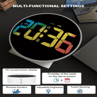 Elegant Digital Alarm Clock with Temperature, Snooze, and Adjustable Brightness Price in Pakistan | LAPTAB