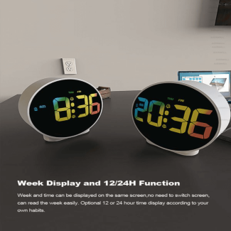 Elegant Digital Alarm Clock with Temperature, Snooze, and Adjustable Brightness Price in Pakistan | LAPTAB