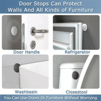Shockproof Crash Pad - Pack of 5 Silicone Door Impact Protectors Price in Pakistan | LAPTAB