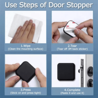 Shockproof Crash Pad - Pack of 5 Silicone Door Impact Protectors Price in Pakistan | LAPTAB