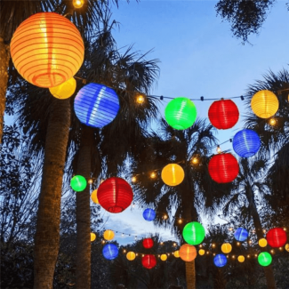 Garland Solar String Light - 10 LED Balls, 3m for Indoor/Outdoor Decor Price in Pakistan | LAPTAB