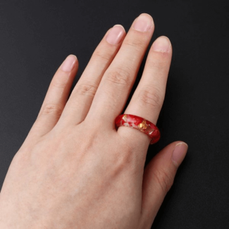 Dried Flower Resin Ring for Women - Elegant Floral Jewelry Accessory Price in Pakistan | LAPTAB