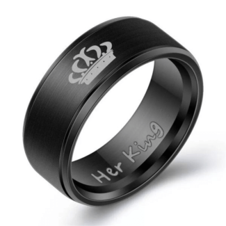 King & Queen Stainless Steel Couple Rings for Men and Women Price in Pakistan | LAPTAB