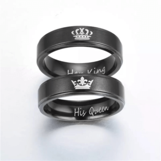 King & Queen Stainless Steel Couple Rings for Men and Women Price in Pakistan | LAPTAB