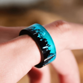 Unisex Resin Mountain Ring - Stylish Round Design for Everyday Wear Price in Pakistan | LAPTAB