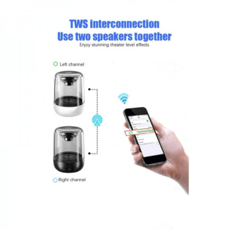 Crystal Bluetooth Speaker - Compact Design, High-Quality Sound, Long Battery Life Price in Pakistan | LAPTAB