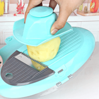 Manual Oval Shape Vegetable Cutter with 6 Interchangeable Blades Price in Pakistan | LAPTAB