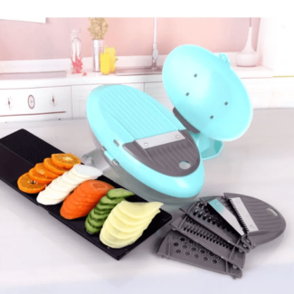 Manual Oval Shape Vegetable Cutter with 6 Interchangeable Blades Price in Pakistan | LAPTAB