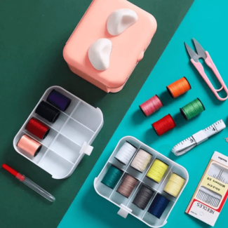 Portable Sewing Kit with Multilayer Storage Box for Home Crafts and DIY Price in Pakistan | LAPTAB