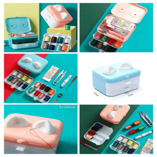 Portable Sewing Kit with Multilayer Storage Box for Home Crafts and DIY Price in Pakistan | LAPTAB