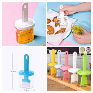 Oil Brush Jar - Non-Toxic Silicone Brush for Even Oil Application Price in Pakistan | LAPTAB