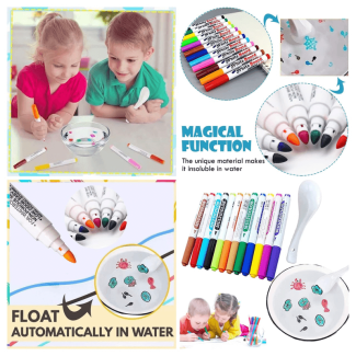 Magic Marker 12-Piece Set with Spoon for Creative Doodling and Fun Price in Pakistan | LAPTAB