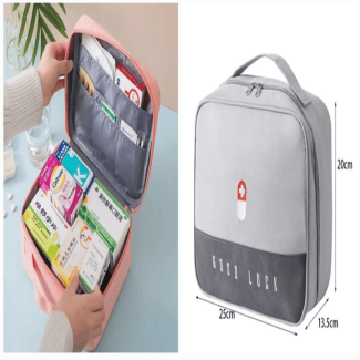 Portable Medicine Pouch Organizer for Travel and First Aid Essentials Price in Pakistan | LAPTAB