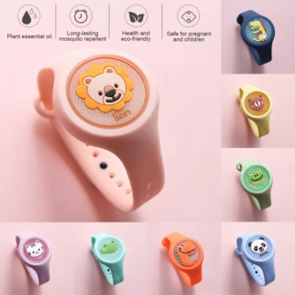 Effective Colorful Mosquito Repellent Watch for Kids with Adjustable Strap