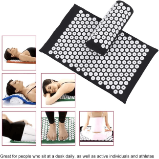 2 Pcs Acupressure Massage Mat Set for Stress Relief and Muscle Relaxation Price in Pakistan | LAPTAB