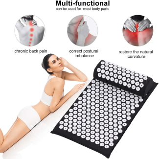 2 Pcs Acupressure Massage Mat Set for Stress Relief and Muscle Relaxation Price in Pakistan | LAPTAB