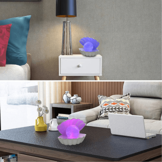 RGB 8-Color Changing Pearl Shell Mood Lamp for Relaxation and Decor Price in Pakistan | LAPTAB