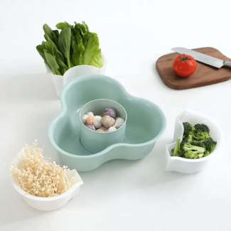 4 Compartments Wash Basin Vegetable Basket for Organized Food Storage Price in Pakistan | LAPTAB