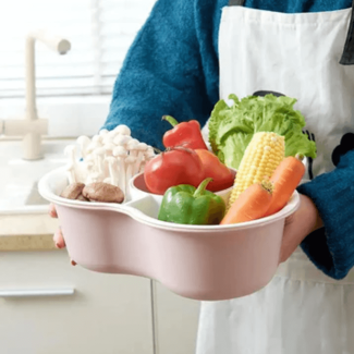 4 Compartments Wash Basin Vegetable Basket for Organized Food Storage Price in Pakistan | LAPTAB