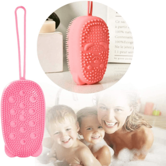 Silicone Shower Sponge Body Scrubber for All Skin Types and Massage Use Price in Pakistan | LAPTAB
