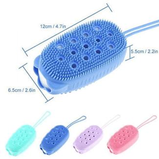 Silicone Shower Sponge Body Scrubber for All Skin Types and Massage Use Price in Pakistan | LAPTAB