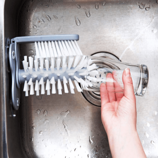 Glass Brush Cleaner with Suction Base for Delicate Cup and Glass Care Price in Pakistan | LAPTAB