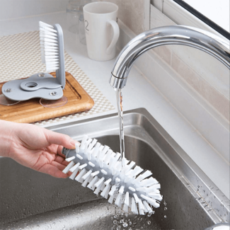 Glass Brush Cleaner with Suction Base for Delicate Cup and Glass Care Price in Pakistan | LAPTAB