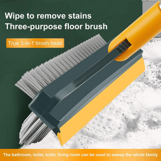 V-Shaped Bristles Floor Scrub Cleaning Brush with Dual Heads and Rotation Price in Pakistan | LAPTAB