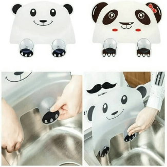 2 pcs Silicone Sink Water Guard with Suction Cups - Panda Design Price in Pakistan | LAPTAB
