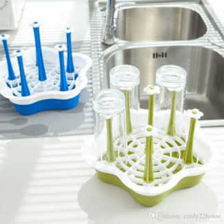Glass Cup Holder Drying Rack Stand for Kitchen Storage - 7 Arms Design Price in Pakistan | LAPTAB