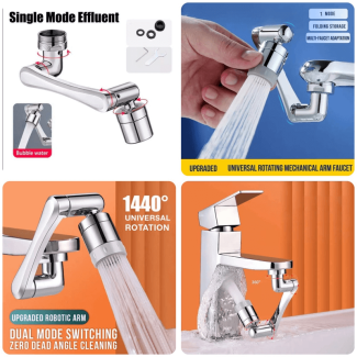 Rotating 1080? Water Faucet Tap Extender with 2 Spray Modes Price in Pakistan | LAPTAB