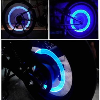 2 pcs Tire LED Lights for Bikes and Cars - Universal Fit, Easy Install