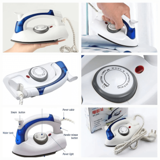 Travel Foldable Steam Iron with Ceramic Soleplate and Optimal TEMP Technology Price in Pakistan | LAPTAB