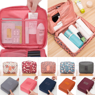 Travel Multi Cosmetic Pouch - Waterproof Organizer with Compartments Price in Pakistan | LAPTAB