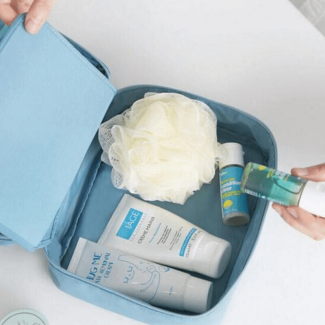 Travel Multi Cosmetic Pouch - Waterproof Organizer with Compartments Price in Pakistan | LAPTAB