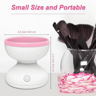 Electric Makeup Brush Cleaner with Silicone Bowl for 1-8 Brushes Price in Pakistan | LAPTAB