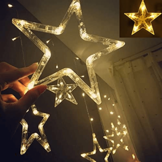 Twinkle Star 12 Stars 138 LED Curtain String Lights for Home Decor Price in Pakistan | LAPTAB