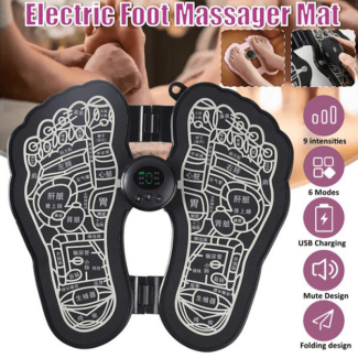 Foldable Electric EMS Foot Massager Pad with 6 Massage Modes, Portable Price in Pakistan | LAPTAB
